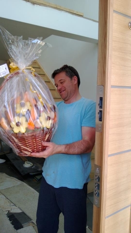 We delivered a smile with our Edible Arrangements delivered to congratulate there New Home.