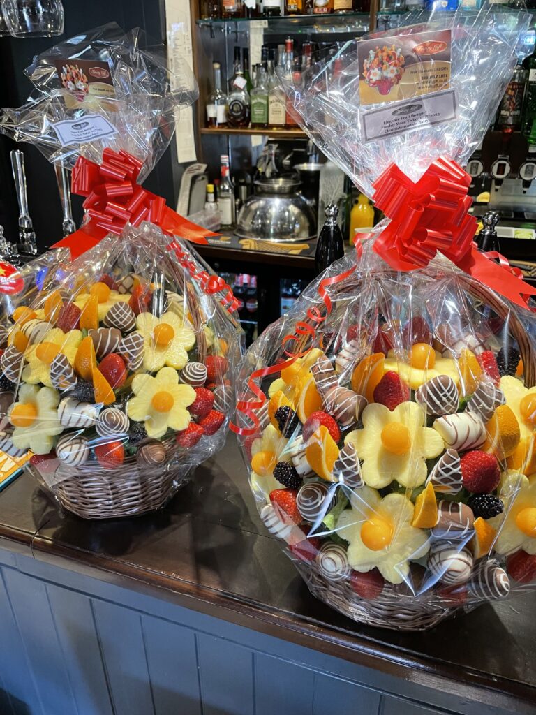 Belgian Chocolate Edible Bouquets sent from USA delivered to a Birthday party in London